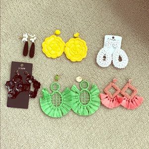 Stella dot and J crew and others earring lot.